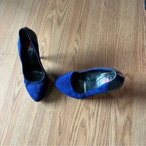 Be&D Blue Women's Heels Made in Italy Size 36 1/2